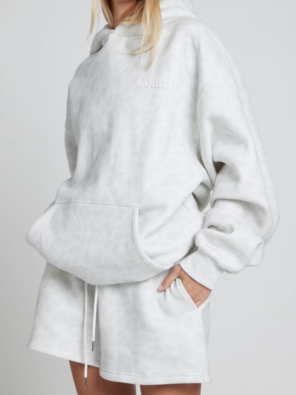 Comfrt White Leopard Set XXL